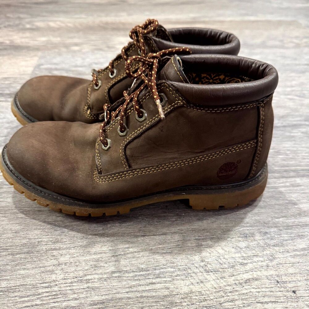 Timberland Vintage 14698 Brown Waterproof Leather Chukka Boots Women's 9